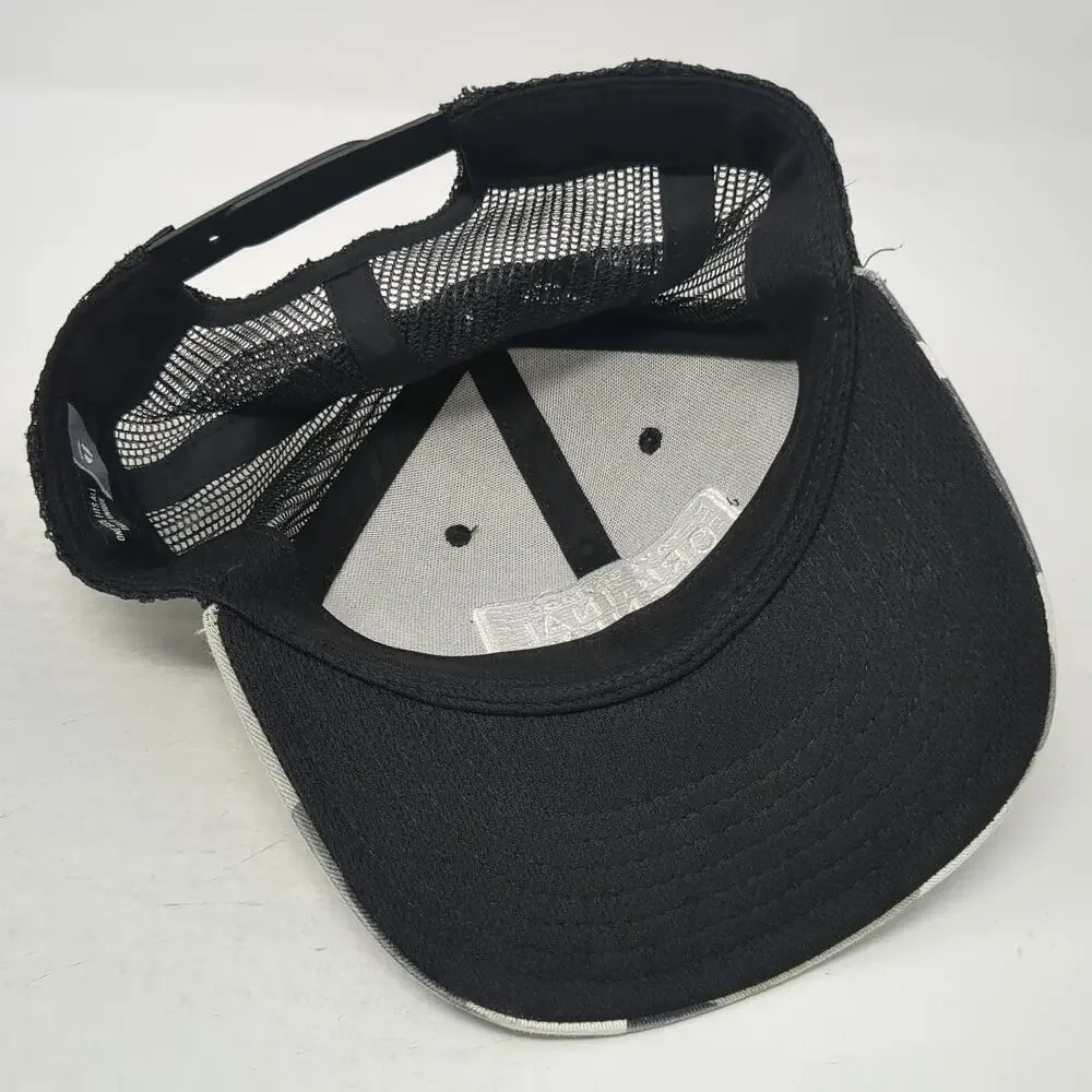 TaylorMade Trucker Hat Gray Camo One Size Original 1979 Mesh Snapback Golf Patch